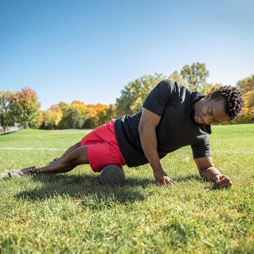 OPTP AXIS Firm Foam Roller, High Density Foam Roller for Physical Therapy, Yoga, Pilates, Fitness Exercise and Sports Training (Black, 36 X 6 Round)