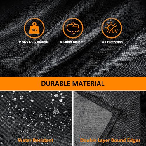 Outdoor Heavy Duty Waterproof Pellet Grill Cover for Ninja FlexFlame PG300 Series, XSKPGCVR Upgrades Premium Grill Cover Lightweight and Durable, UV and Water-Resistant Grill Accessories,Black
