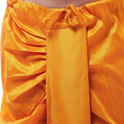 One size Sojanya (Since 1958 Men'S Silk Blend Stitched Dhoti