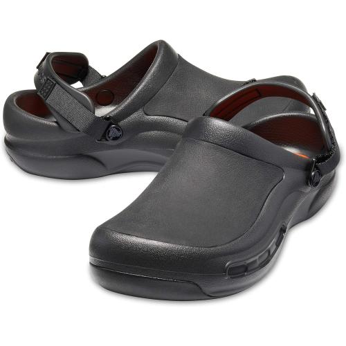 men's 7 women's 9 Crocs Men's and Women's Bistro Pro Literide Clog | Slip Resistant Work Shoes