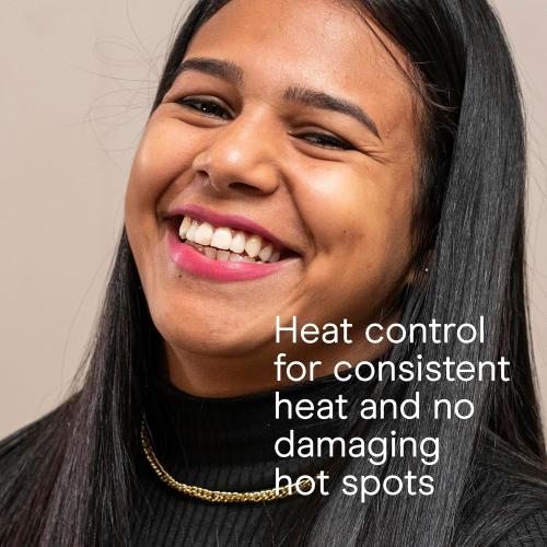 Infiniti PRO CONAIR Tourmaline Ceramic 1 Inch Flat Iron Hair Straightener, 1-Inch Flat Iron to Straighten or Curl, 5 Heat Settings, for All Hair Types and Textures, Dark Grey