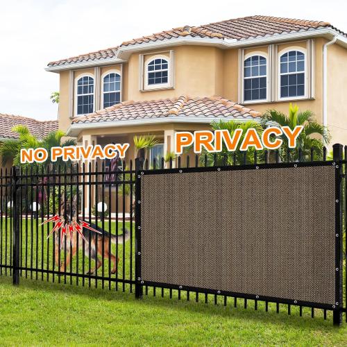 Artpuch 90% Sun Shade Cloth, 10 x 12 FT Pergola Shade Cover Canopy with Grommets, Sun Screen Fabric Tarp for Patio, Outdoor, Garden, Backyard, Mocha