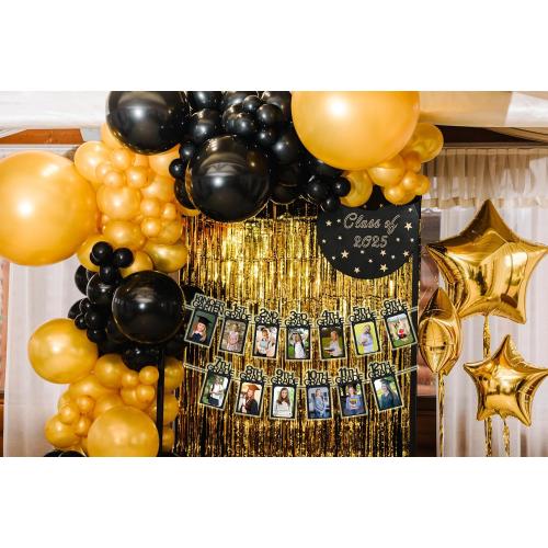 PartyHooman Graduation Photo Banner K-12, Kindergarten to 12th Grade for Middle/Junior, High/Senior Graduation Decorations 2026 | Class of 2026 Party Decorations |Pictures Party Supplies (Pre-strung)