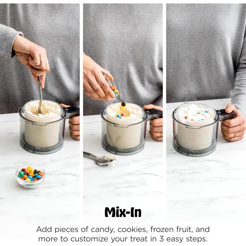 Ninja CREAMi Deluxe Ice Cream Maker | 11-in-1 Create Frozen Desserts, Sorbet, Milkshakes, Yogurt & More | Includes 2 Dishwasher Safe XL 24 Oz. Tubs with storage lids | Silver | NC501
