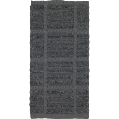 All-Clad Solid Kitchen Towel: Highly Absorbent, Super Soft Long Lasting - 100% Cotton, 17x30 Tea Towel for Cleaning & Drying Dishes, Pans, Glassware, or Countertops, (6-Pack), Pewter