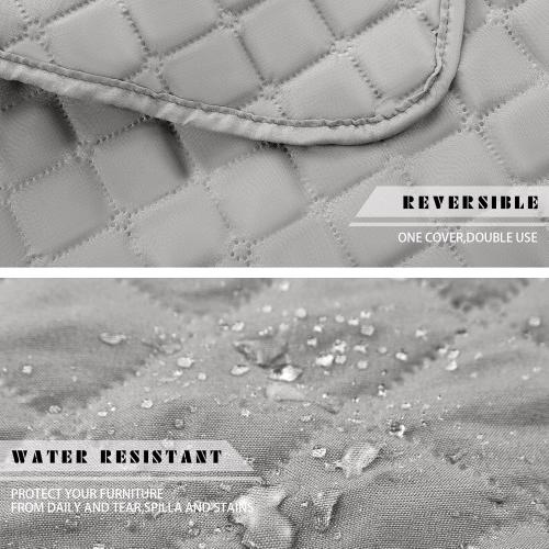 Moukeren 3 Pieces Recliner Headrest Protector Headrest Cover for Recliner Chair Sofa Covers Couch Chair Head Protector for Sofa Furniture Protectors(Light Gray)