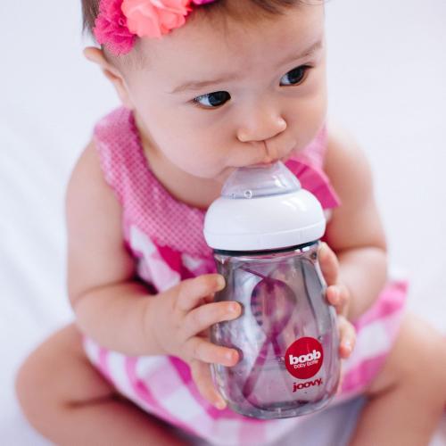 Joovy Boob PPSU Bottle and Insulator, Grey, 5 Ounce