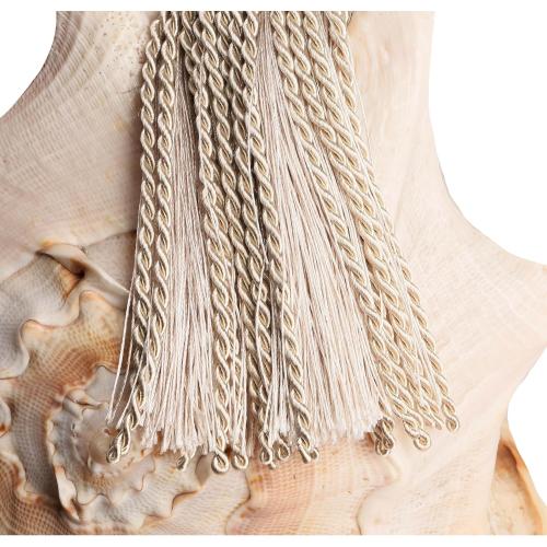 2 Pack Rope Large Curtain Tiebacks with Tassel Curtain Holdbacks