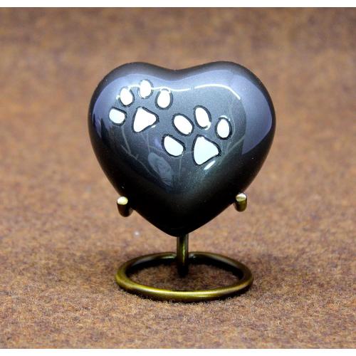 eSplanade cat Dog pet Cremation Mini Heart urn Keepsake Memorial | Small urn for Ashes Funeral Burial