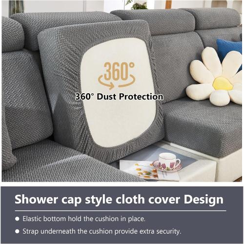 Magic Sofa Covers Magic Sofa Couch Covers 2024 New Wear-Resistant Universal Sofa Cover Stretch for Sectional Slipcovers (Texture-Gray,Large Single Seat Cover)