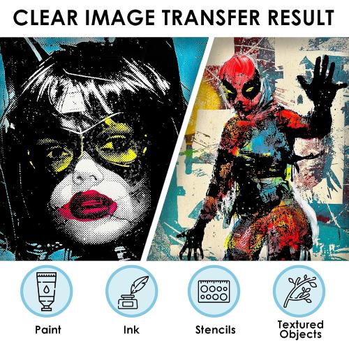 Upgraded Gel Printing Plate No Aging & Bubbling, Mini Size 3 x 5 Reusable Gel Plates for Monoprinting -Printmaking Art Supplies for Card Making, Book Press, Journaling, Scrapbooking