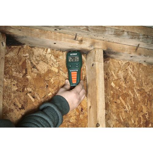 Extech MO55 Combination Pin Pinless Moisture Meter Accurate Non‑Invasive and Destructive Measurements for Restoration and Building Diagnostics