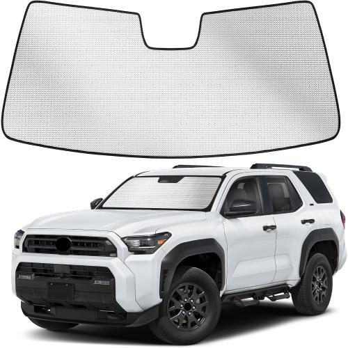 Windshield Sun Shade for Toyota 4Runner 2020-2025 Custom Fit Accordion Folding Design Window Sunshade Car Accessories, Full Coverage Sun Visor Protector - Blocks 99% UV Rays