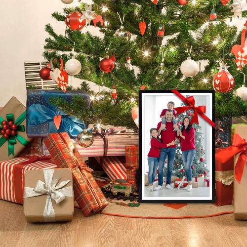 Fixwal 12x18 Picture Frame Set of 6 with Plastic Cover, PVC, Black | Shatter Resistant Plastic Cover, Thin Border and Light Weight，Wall Decor