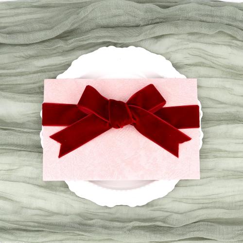 1 Inch Velvet Ribbon 10 Yards LVYOUIF Single-Sided Velvet Ribbon Trim Perfect for Christmas Trees Gift Wrapping Bouquets Wedding Decor and DIY Crafts Wine-239
