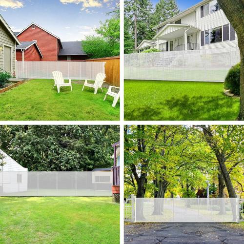 250 Extra Wide Retractable Dog Gate, Reinforced 20ft Retractable Baby Gates Extra Wide Dog Gate, 48 Extra Tall Baby Gate Retractable Outdoor Fence, Extra Long Pet Gate Retractable Gate Indoor, White