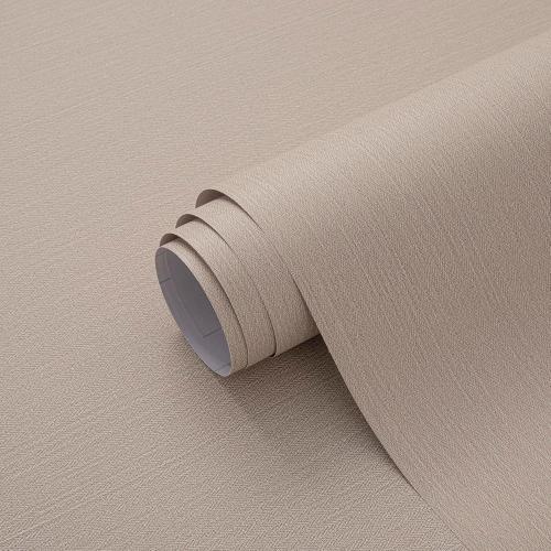 24in X 393in Grasscloth Peel and Stick Fabric Textured Contact Paper for Cabinets, Linen Wallpaper Vintage Matte Frosted Waterproof Flax Luxury Wallpaper for Bedroom Kitchen (Light Brown)