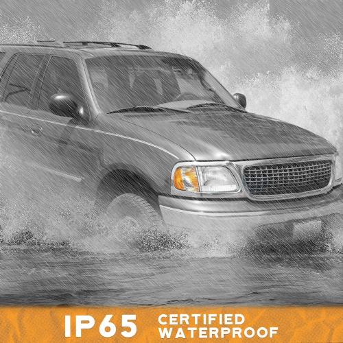 Headlights Assembly for 1997-2003 F150 / 1997-2002 Ford Expedition / 1998-1999 F250, Headlamp Corner Parking Turn Signal Marker Light Does NOT fit models produced before July 1996