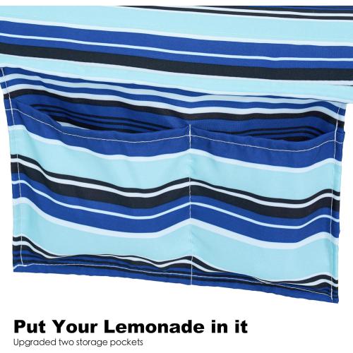 GAFETE Hammock 2 Person Quilted Fabric Hammocks for Outside, Double 12ft Hammocks with Spreader Bar, Large Removable Pillow, Storage Bag, Carabiners, Max 475 lbs Capacity (Catalina Beach)