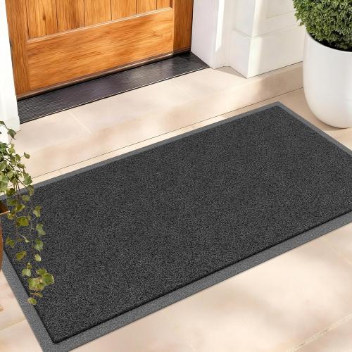 Amyracel Front Door Mat Indoor Outdoor Entrance, 48 x 72 All-Season Waterproof Doormat for Enterway, Heavy Duty Commercial Floor Mat, Fade Resistant, Rubber Back, Low Profile, Easy Clean