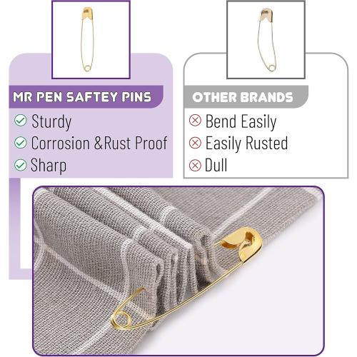 2PACK....Mr. Pen Assorted Safety Pins - Small & Large, Bulk Pack for Clothes