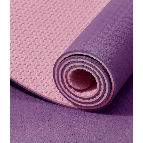 IUGA Yoga Mat Non Slip Anti-tear Pilates Mat Eco Friendly Hot Yoga Mats Thick for Workout & Exercise(72x 24x 6mm)