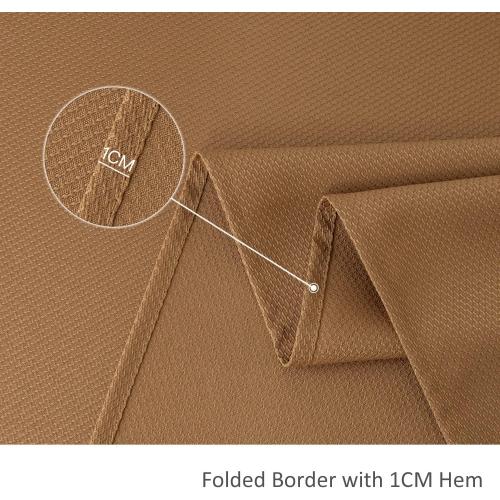 maxmill Harvest Square Tablecloth Stain Resistant Waterproof Wrinkle Resistant Washable Soft Table Cloth for Fall Harvest Thanksgiving Decorative Fabric Table Cover, 52 x 52 Inch, Amber Bronze