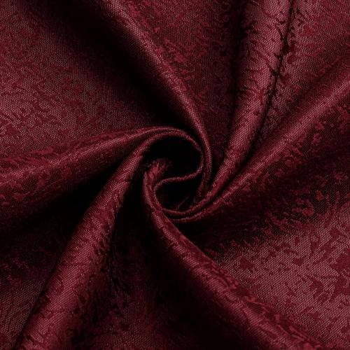 Burgundy Jacquard Rectangle Tablecloth Exquisite Grain Design Waterproof and Wrinkle Resistant Table Cloth for Indoor Outdoor Parties Kitchen Dinning Room 60 Inch by 84 Inch