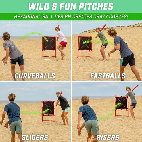 GoSports LotBall Plastic Baseballs - 6 Pack