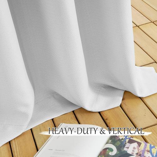 StangH Blackout Curtains 108 inches Long for Living Room, Two-Layer Faux Linen Thermal Insulated Curtains, Back Tab Thick Noise Reducing Drapes for Bedroom, Oyster White, W50xL108, 1 Panel