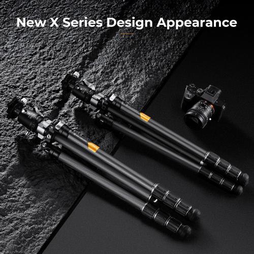 K&F CONCEPT X-Series 68 Carbon Fiber Camera Tripod,Professional Photography Tripod with 36mm Metal Ball Head Load Capacity 35.2lbs for Indoor Outdoor Use X284C4 BH-36