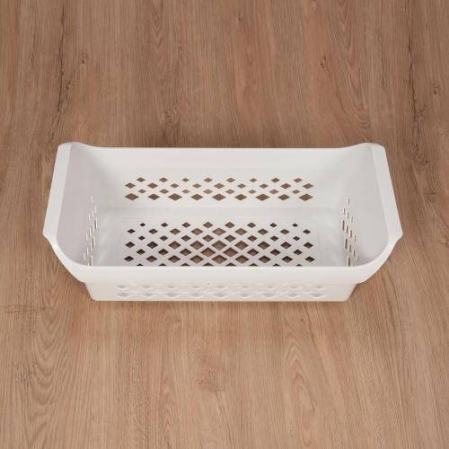 HECASA Storage Basket for Frigidaire Chest Freezer Crisper Drawer Accessory ABS Plastic Replacement 5304512718 White Universal