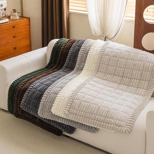 MYSKY HOME Couch Cover, Non-Slip Sofa Cover for 3 Cushion Sofa, Dark Grey