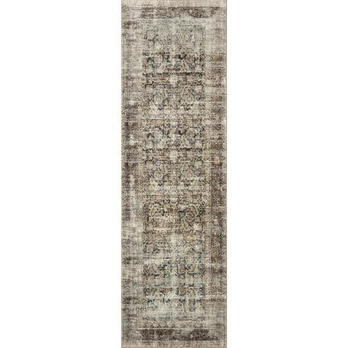 Loloi Amber Lewis Morgan Collection MOG-02 Navy/Sand 2'-0 x 5'-0 Accent Rug, Neutral Area Rug for Room Décor, Vintage Rug Inspired, Soft Area Rug for Living Room, Bedroom, Dining Area