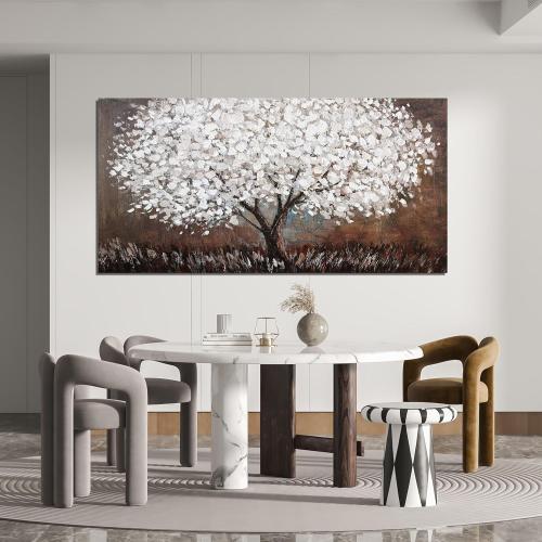 Canvas Wall Art Decor Artwork for Walls Large Black and White Wall Art Decor for Living Room Tree of Life Wall Art Vintage Tree Flower Wall Decor Art Paintings for Room Home Office Wall Decor 29X58 - little damaged, see the pictures