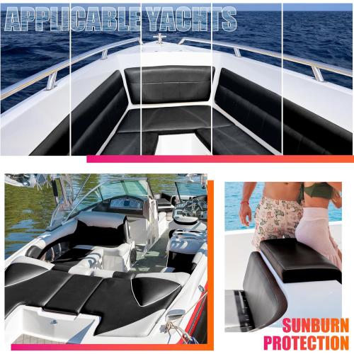 Self-Adhesive Marine Vinyl Faux Leather: Meneng 2 Yard Roll Heavy Duty Boat Seat Vinyl - Waterproof & Scratch-Resistant for Marine Upholstery - Leather Repair Patch for Furniture Sofa Couch