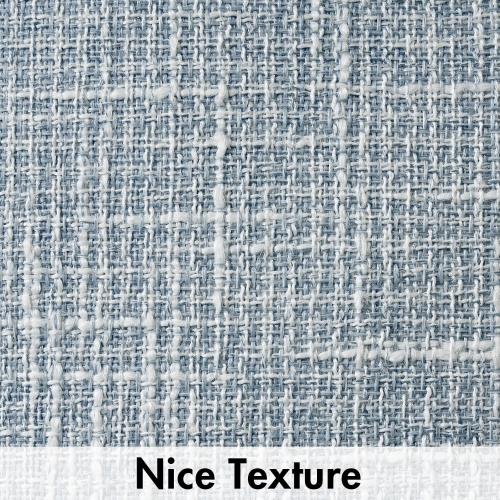 MIULEE 24x24 Inch Euro sham Burlap Linen Pillow Covers Set of 2 - Coastal Light Blue Washed Soft Skin-Friendly Texture Decorative Throw Pillows Home Decor for Farmhouse Modern Sofa,Bed,Couch,Patio