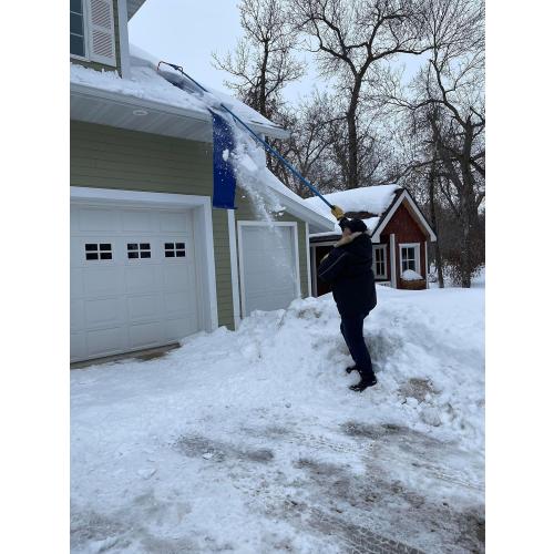 Avalanche! AVA750, Easy and Quick Snow Roof Rake for Snow Removal, Heavy-Duty Slide, Cut and Tear Resistant, Built-in Wheels Prevent Damage, Made in The USA, AVA750