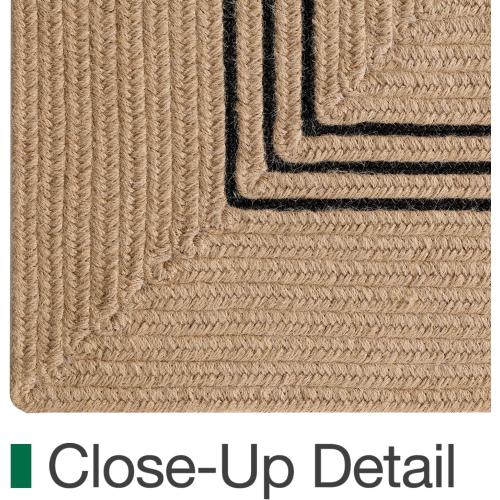 LUMI 3x7 Natural Jute Runner Rug, Braided Farmhouse Hallway Rug | Non Slip No Shedding Rustic Carpet, High Traffic Indoor Mat for Entryway, Kitchen & Laundry