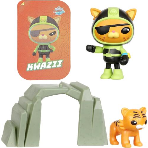 Octonauts 61100 Above & Beyond | Deluxe Toy Figure | Kwazii Adventure Pack | Recreate Missions, Green