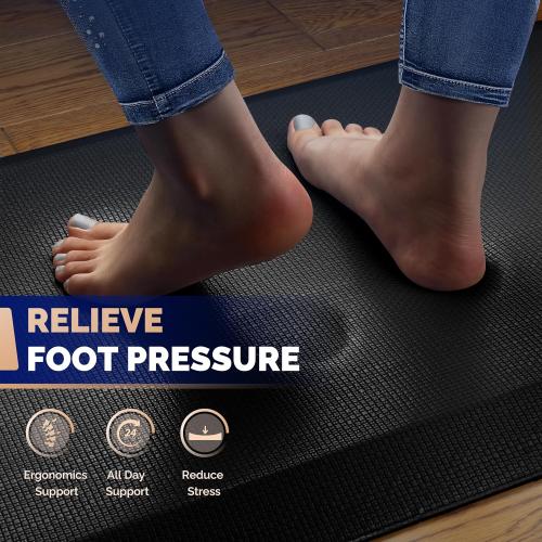 FEATOL Anti Fatigue Mat for Standing, 9/10 Extra Thick Ergonomic Standing Desk Mat, Comfort Memory Foam Standing Mat at Home,Office All Day (20 x 32, ‼️Mat style is different but size is accurate‼️