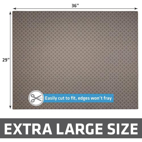 Drymate XL Original Cat Litter Mat, Contains Mess from Box, Protects Floors, Urine-Proof, Machine Washable, Soft on Kitty Paws, Absorbent, Waterproof (USA Made, Recycled Content) (29”x36”)(Taupe)