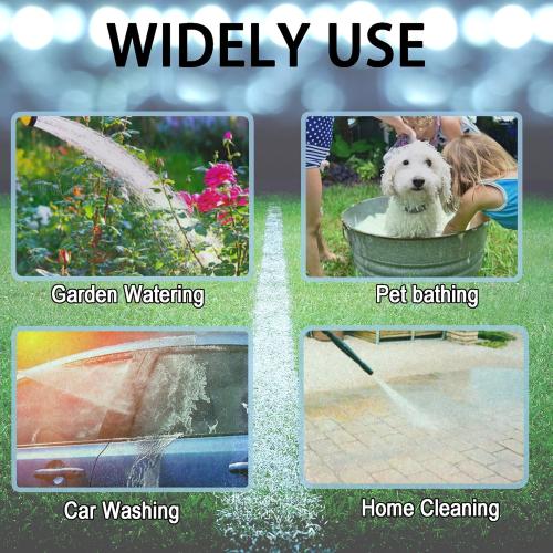 Garden Hose, Green PU Curly Water Hose with Brass Connectors,Watering Hose Coil,Retractable,Corrosion Resistant Garden Coil Hose (Dark Green, 25 FT)