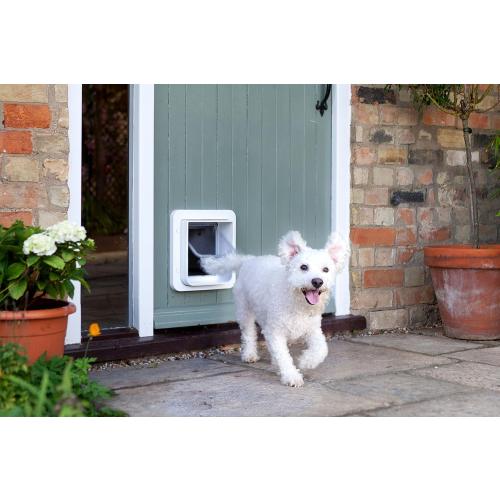 Color White SureFlap-Sure Petcare Microchip Pet Door (White)