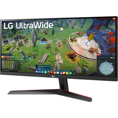 LG 29WP60G-B UltraWide Monitor 29 21:9 FHD (2560 x 1080) IPS Display, sRGB 99% Color Gamut, HDR 10, USB Type-C Connectivity, 3-Side Virtually Borderless Display - Black