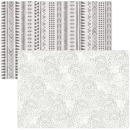 Baby Play Mat for Infants | One-Piece Reversible Foam Floor Mat | Large | Eco-Friendly | Extra Soft | Thick | Non-Toxic | Toddlers | Kids (Sage Petal/Natural Mixed Marks, Large)