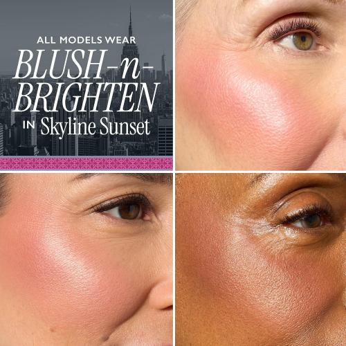 LAURA GELLER NEW YORK Baked Blush-n-Brighten for Mature Skin - 00 Skyline Sunset - Powder Blush Won't Settle into Fine Lines - Buildable Natural Finish – Longlasting Formula - Made in Italy​