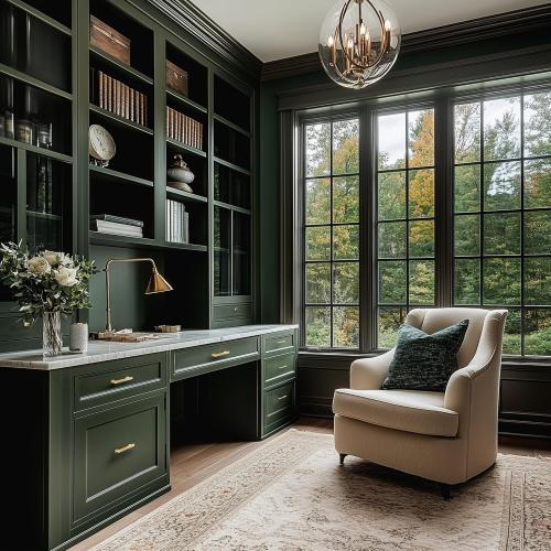 5 Pack Square Brushed Brass Cabinet Pulls, 5 Inch(128mm) Hole Centers Brushed Gold Cabinet Handles Hardware for Kitchen Cupboard Closet Bathroom Dresser Drawer, Solid Zinc Alloy