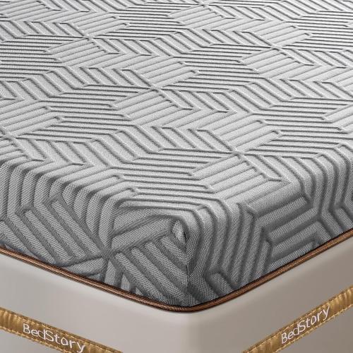 BedStory Firm Mattress Topper Queen - 4 Inch Memory Foam Mattress Topper - High Density Foam Bed Toppers for Back Pain Relief