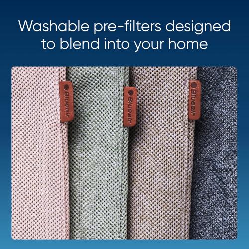 Color Grey BLUEAIR Air Purifier for Small Room, Bedroom, Home, Cleans 926 sqft in one hour, HEPASilent Air Cleaner for Pets, Allergens, Virus, Dust, Mold, Smoke - Blue Pure 511i Max